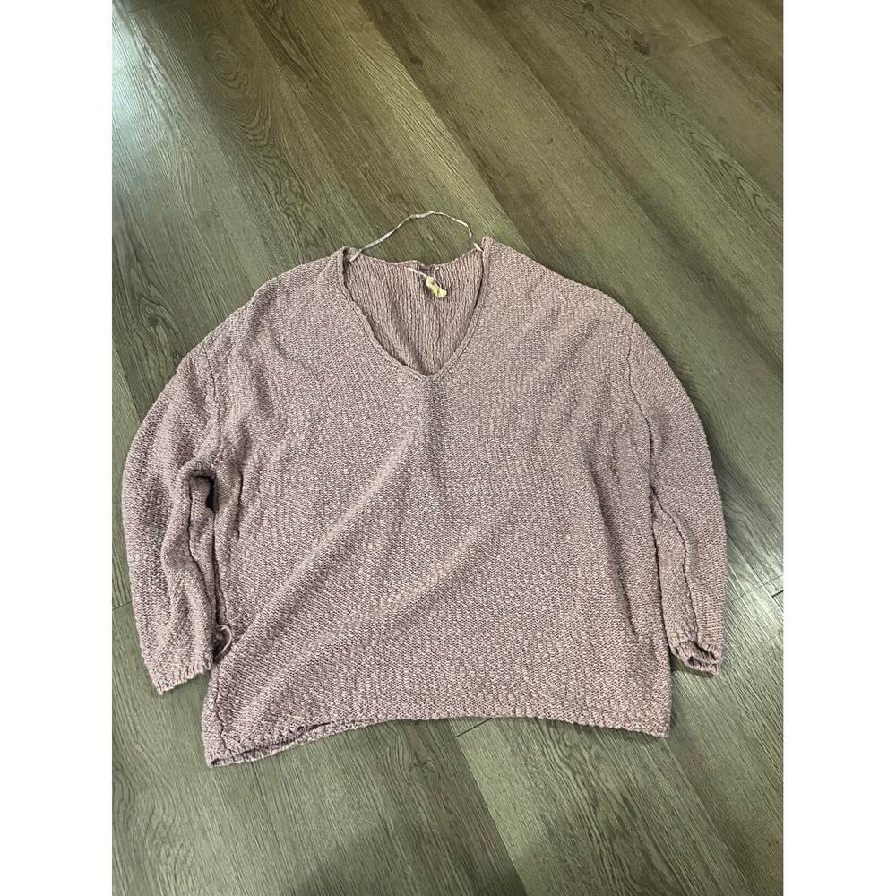Urban Outfitters Women Pink Knit Crew Neck Long Sleeve Pullover Sweater Size S